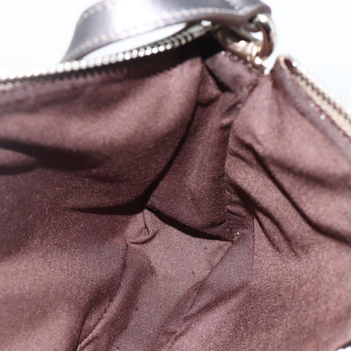 Salvatore Ferragamo Gancini Shoulder Bag Leather Gold Auth AMZ465A
