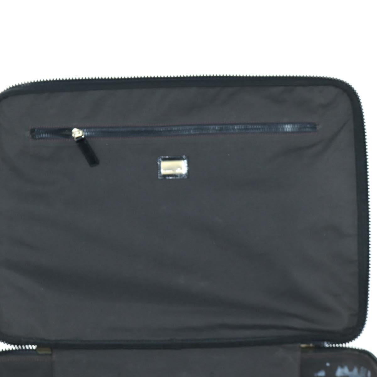 FENDI Carry Case Zucca Canvas Trunk Multicolor Gold Auth AMZ467M