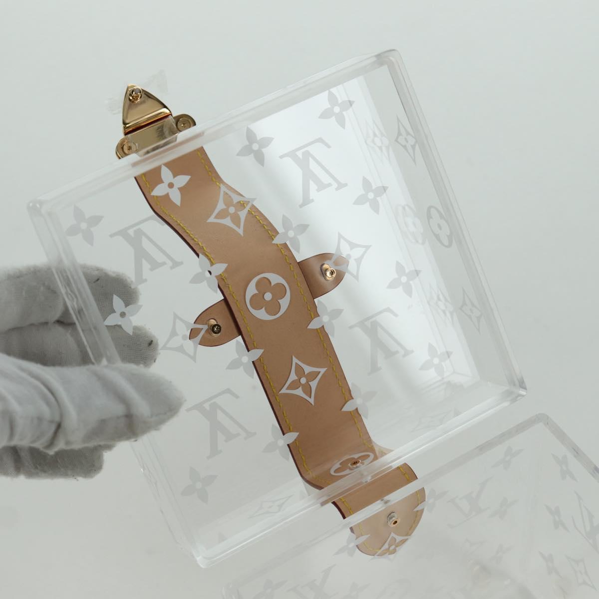 LOUIS VUITTON Boite Scott Cube Playing Cards Plexiglass GI0481 LV Auth AMZ470SM