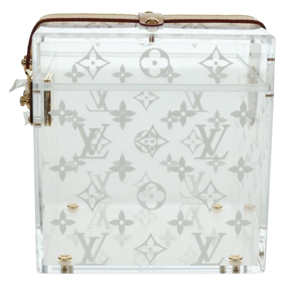 LOUIS VUITTON Boite Scott Cube Playing Cards Plexiglass GI0481 LV Auth AMZ470SM