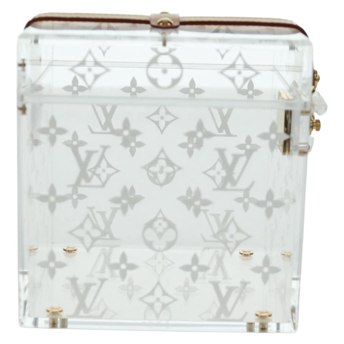 LOUIS VUITTON Boite Scott Cube Playing Cards Plexiglass GI0481 LV Auth AMZ470SM