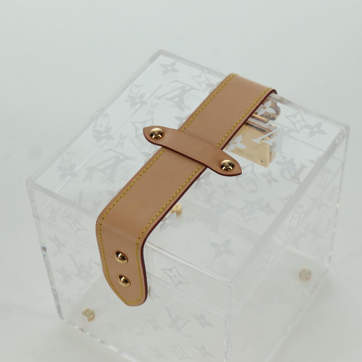 LOUIS VUITTON Boite Scott Cube Playing Cards Plexiglass GI0481 LV Auth AMZ470SM