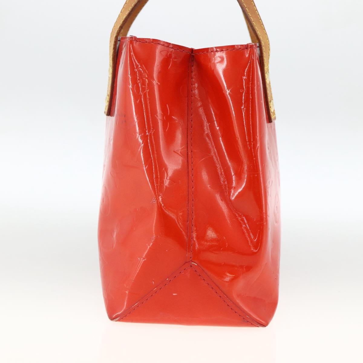 LOUIS VUITTON Monogram Vernis Reade PM Hand Bag Red Rouge M91088 LV Auth AMZ479