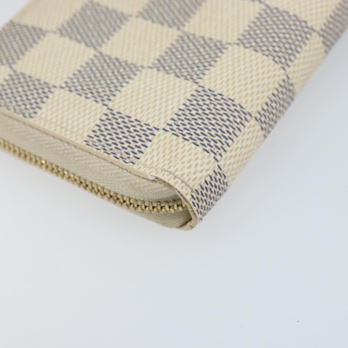 LOUIS VUITTON Damier Azur Zippy Coin Purse N60138 LV Auth AMZ504