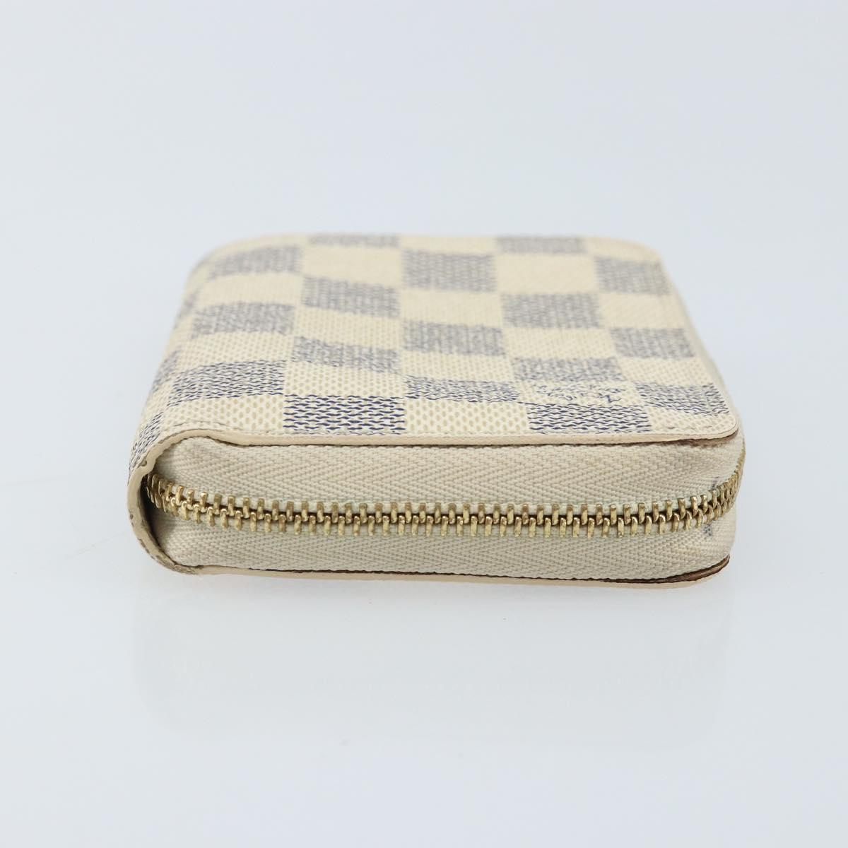 LOUIS VUITTON Damier Azur Zippy Coin Purse N60138 LV Auth AMZ504