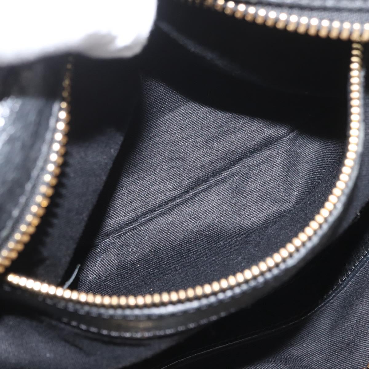 Chloe Etel Hand Bag Leather 2way Black Gold Auth AMZ510A