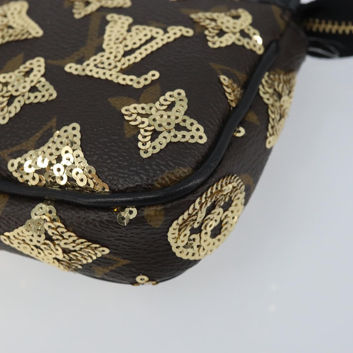 LOUIS VUITTON Eclipse Sequins Mini Pochette Accessoires M60125 LV Auth AMZ514SAV