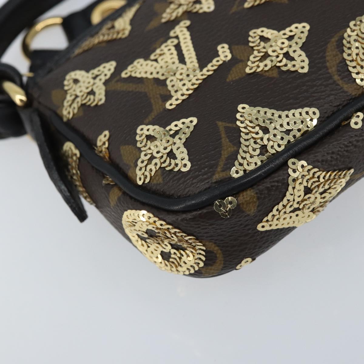 LOUIS VUITTON Eclipse Sequins Mini Pochette Accessoires M60125 LV Auth AMZ514SAV