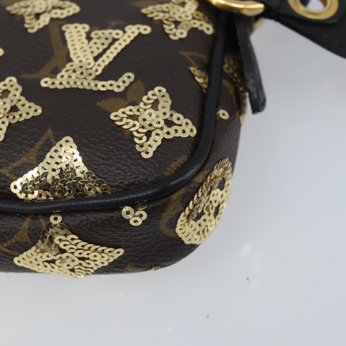 LOUIS VUITTON Eclipse Sequins Mini Pochette Accessoires M60125 LV Auth AMZ514SAV