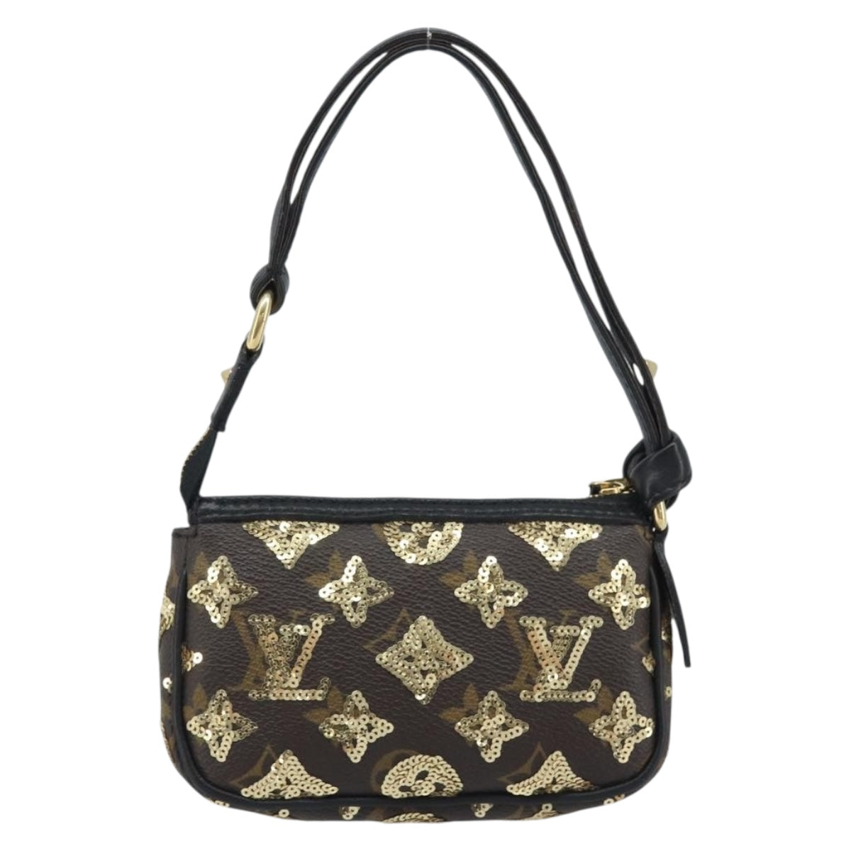 LOUIS VUITTON Eclipse Sequins Mini Pochette Accessoires M60125 LV Auth AMZ514SAV