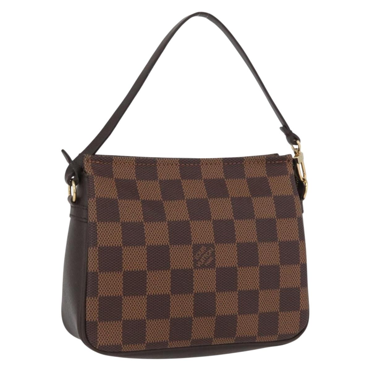 LOUIS VUITTON Damier Ebene Trousse makeup Pouch N51982 LV Auth AMZ530A