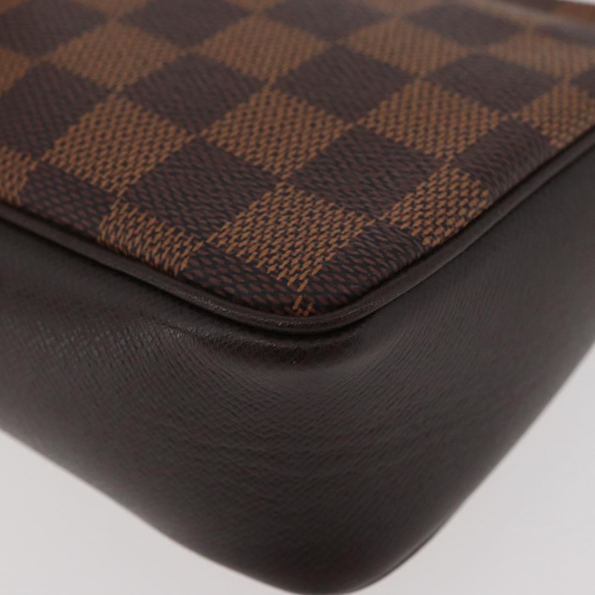 LOUIS VUITTON Damier Ebene Trousse makeup Pouch N51982 LV Auth AMZ530A