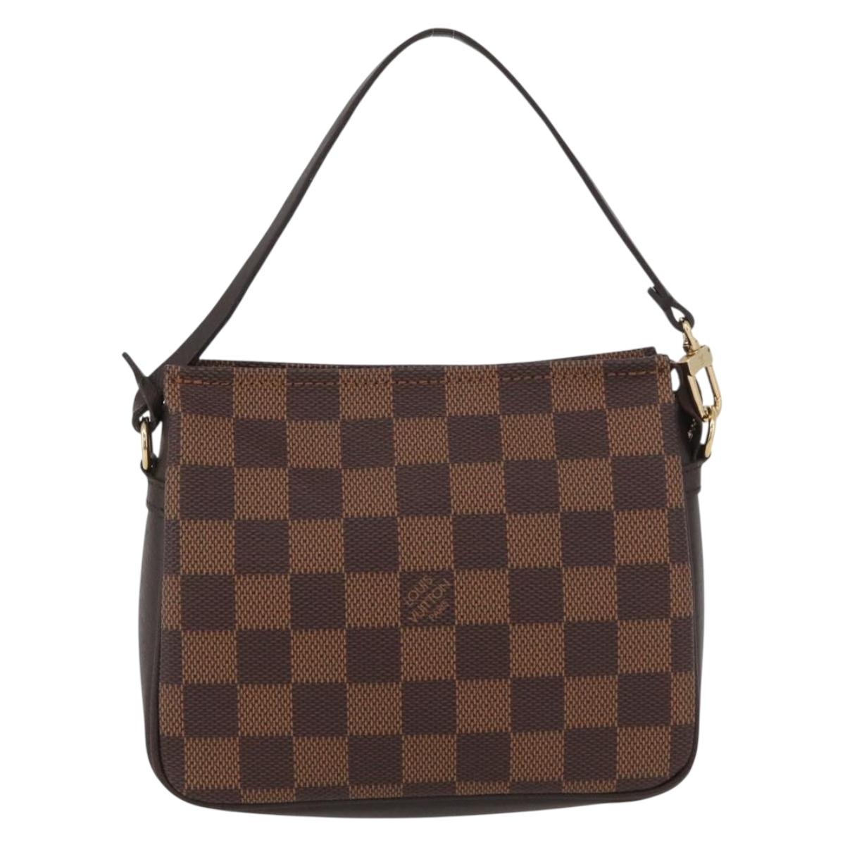 LOUIS VUITTON Damier Ebene Trousse makeup Pouch N51982 LV Auth AMZ530A