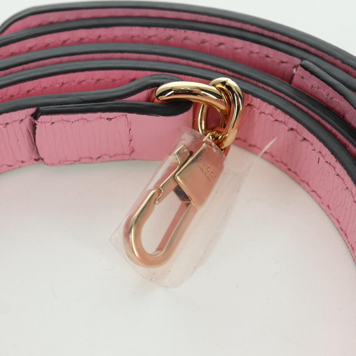 GUCCI Bananya Mini Tote Bag Leather 2way Pink Gold 671623 Auth AMZ534M