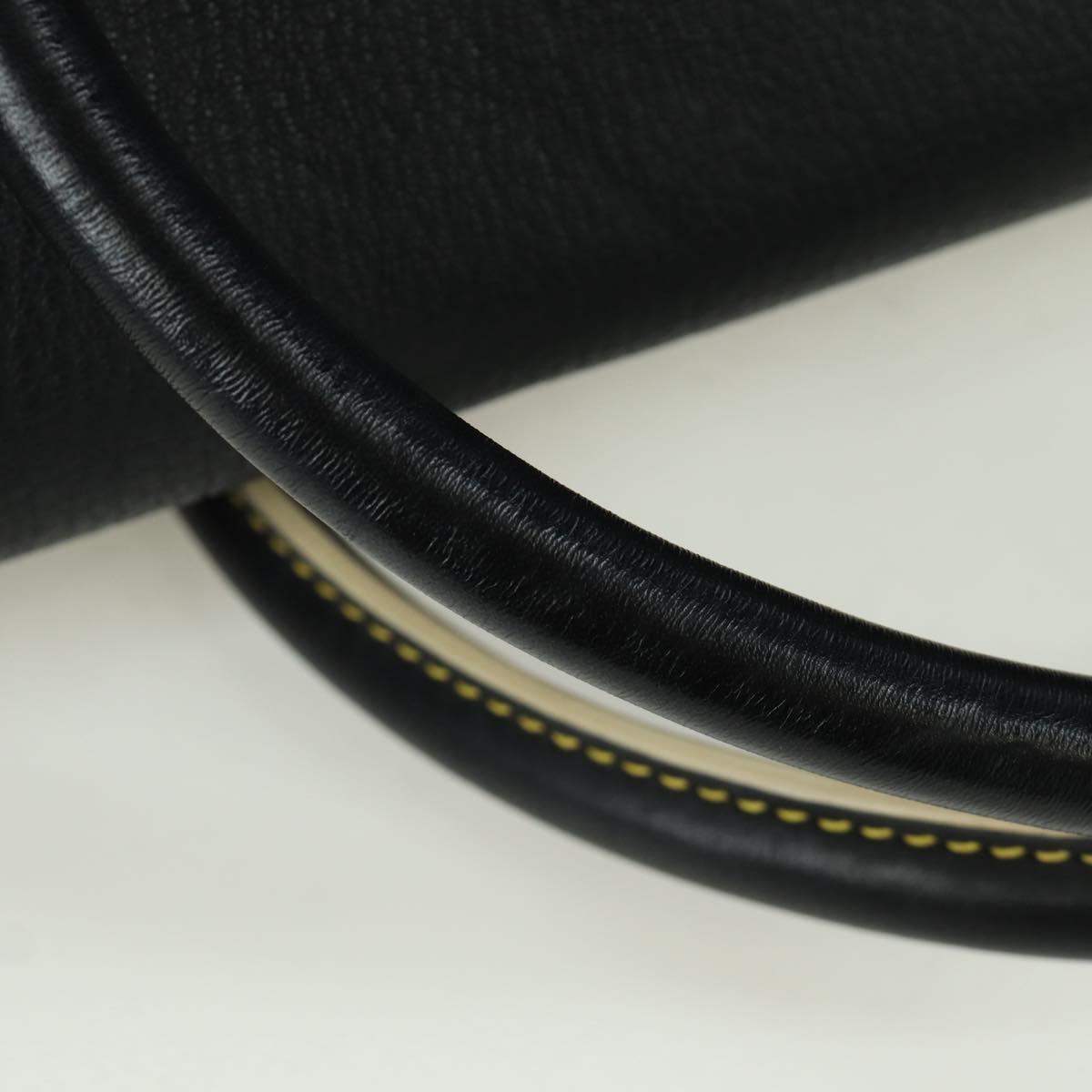 LOUIS VUITTON Suhari Extravagan Hand Bag Leather Black LV Auth AMZ548SM