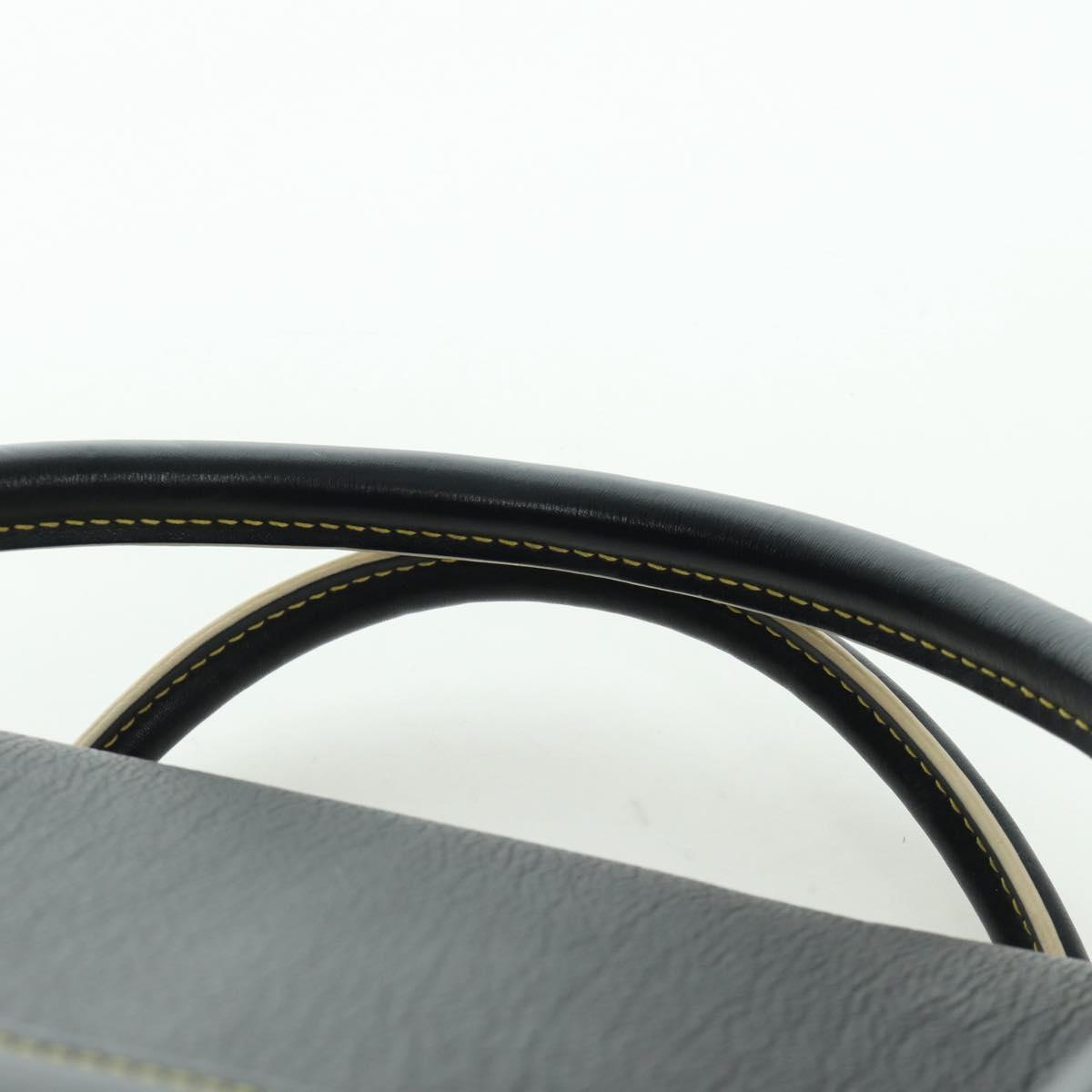 LOUIS VUITTON Suhari Extravagan Hand Bag Leather Black LV Auth AMZ548SM