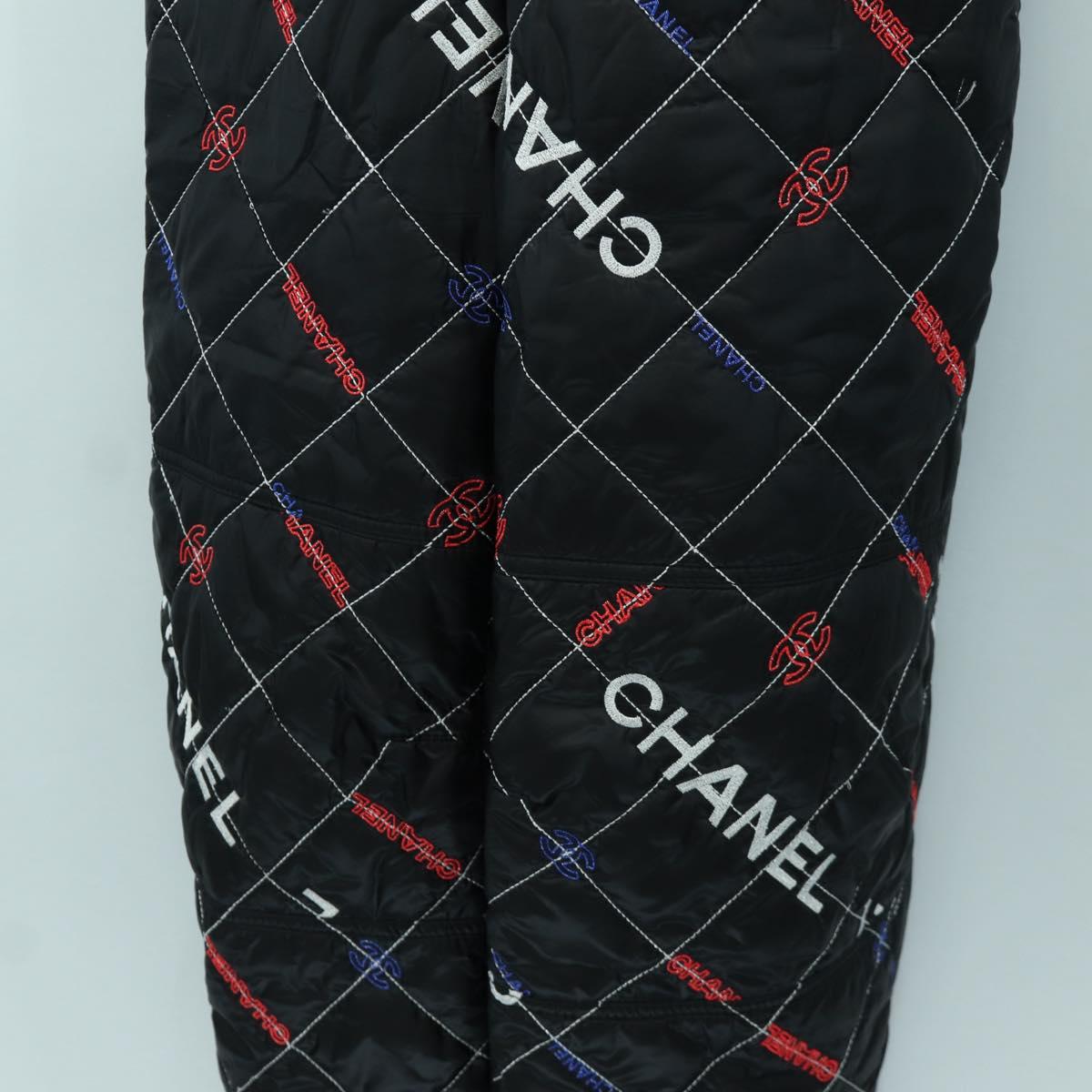 CHANEL Overall Polyester Black CC Auth AMZ550SM