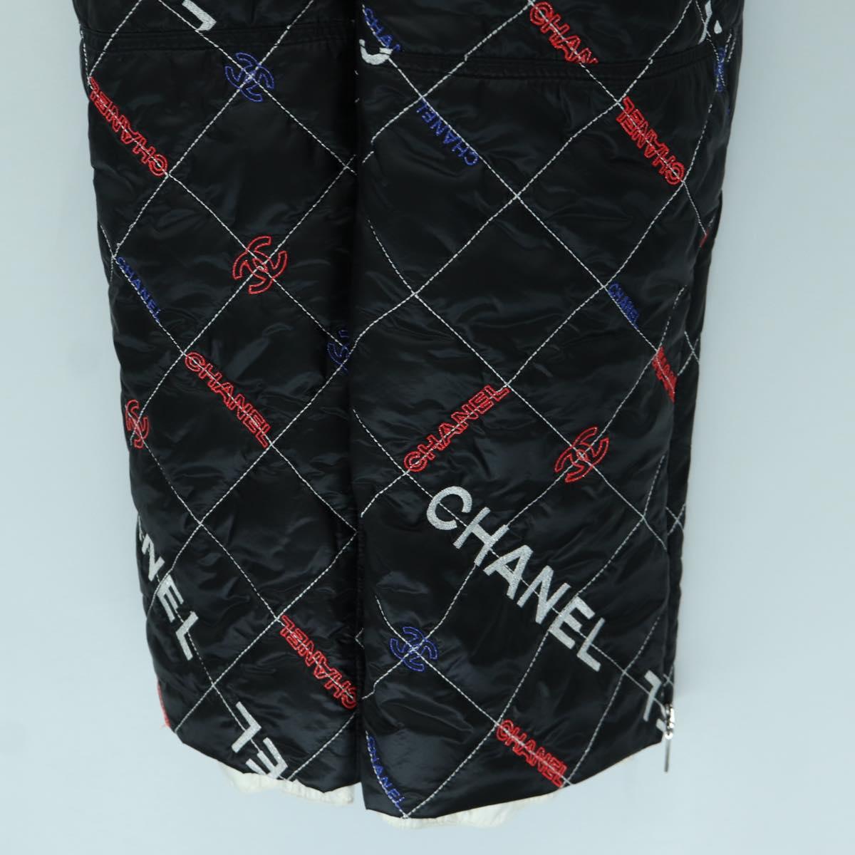 CHANEL Overall Polyester Black CC Auth AMZ550SM