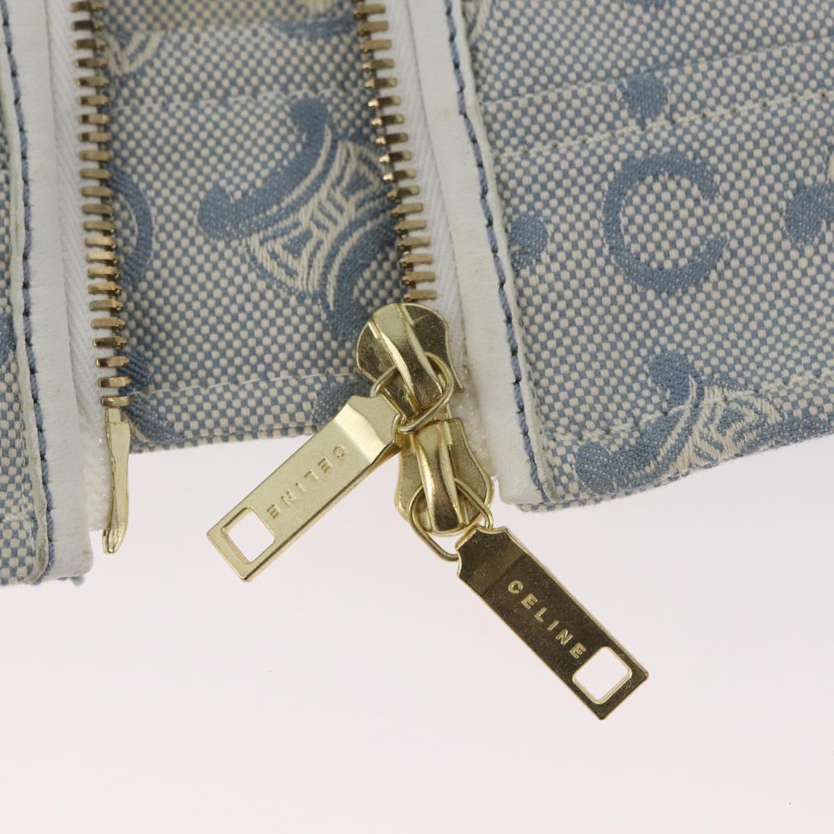 CELINE C Macadam Canvas Jacket Light Blue Auth AMZ552M