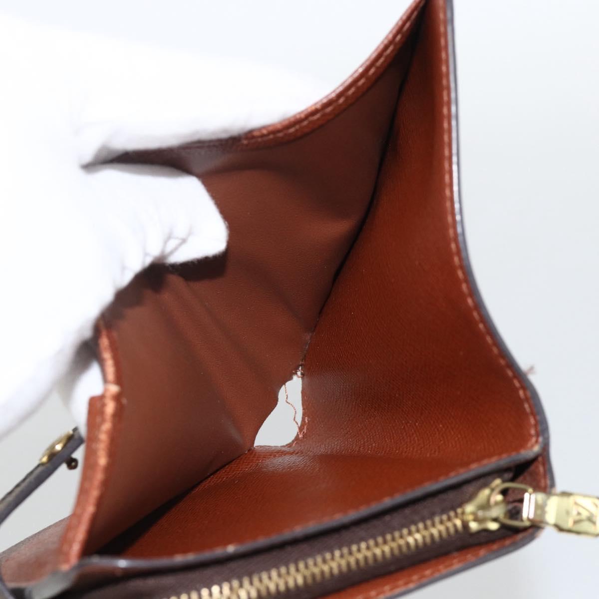 LOUIS VUITTON Monogram Compact Zip Wallet M61667 LV Auth AMZ571