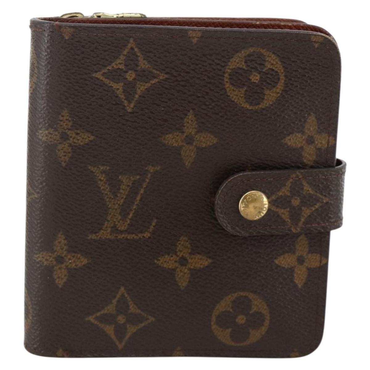 LOUIS VUITTON Monogram Compact Zip Wallet M61667 LV Auth AMZ571