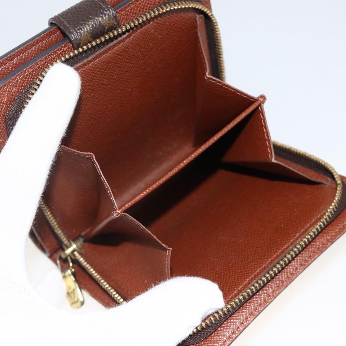 LOUIS VUITTON Monogram Compact Zip Wallet M61667 LV Auth AMZ571