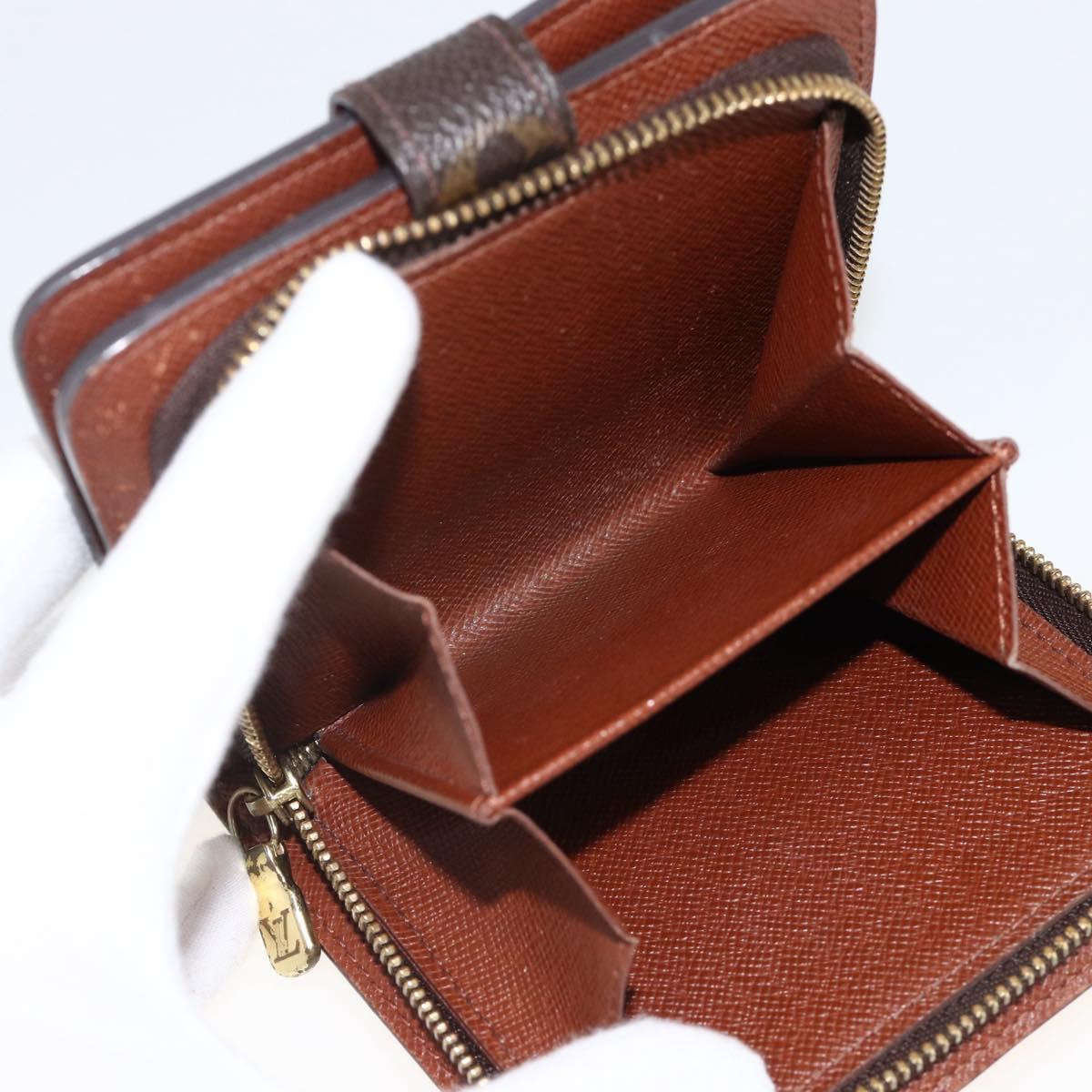LOUIS VUITTON Monogram Compact Zip Wallet M61667 LV Auth AMZ571