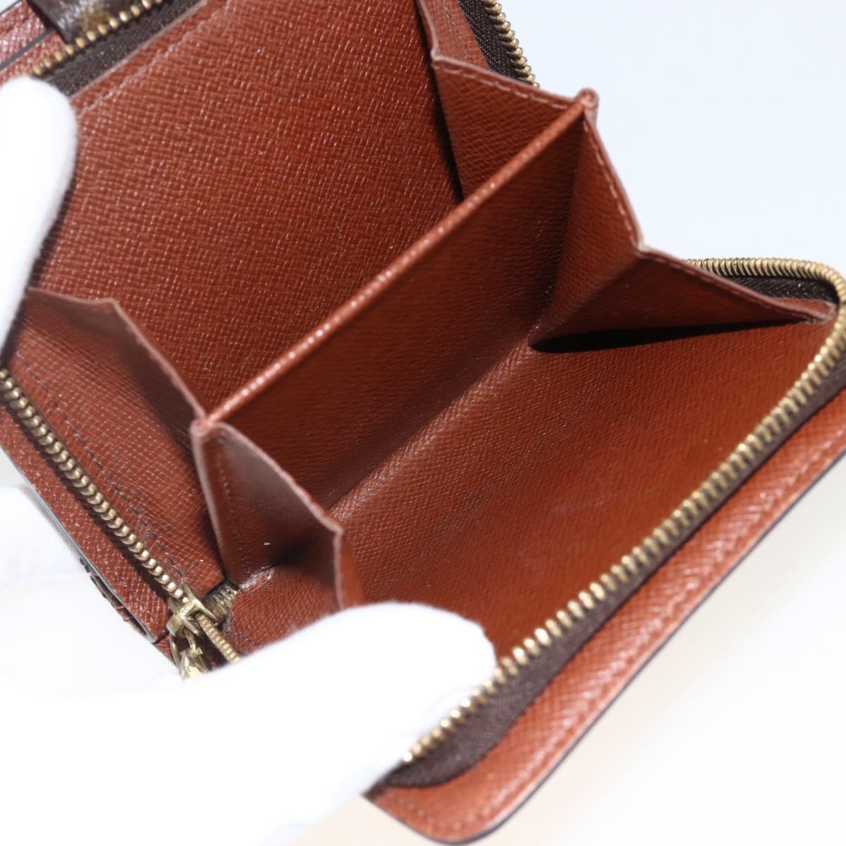 LOUIS VUITTON Monogram Compact Zip Wallet M61667 LV Auth AMZ571