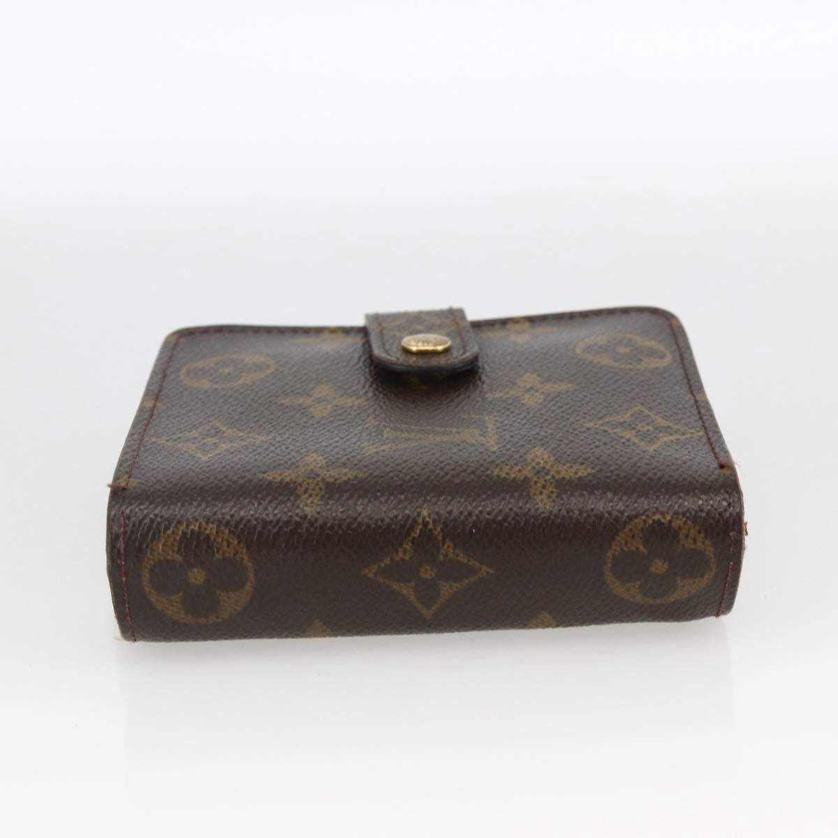 LOUIS VUITTON Monogram Compact Zip Wallet M61667 LV Auth AMZ571