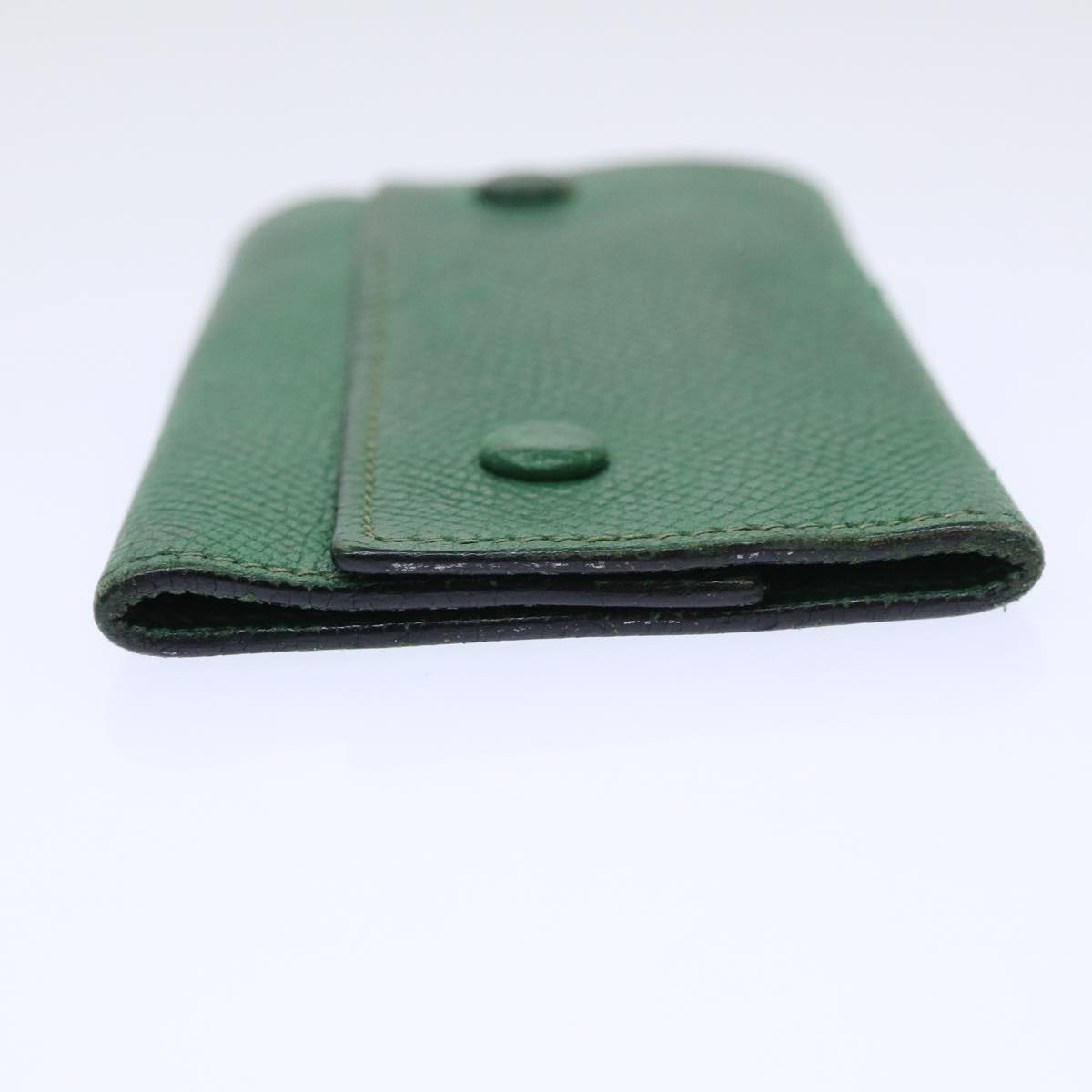 HERMES Key Case Card Case Leather 2Set Brown Green Auth ar10060B