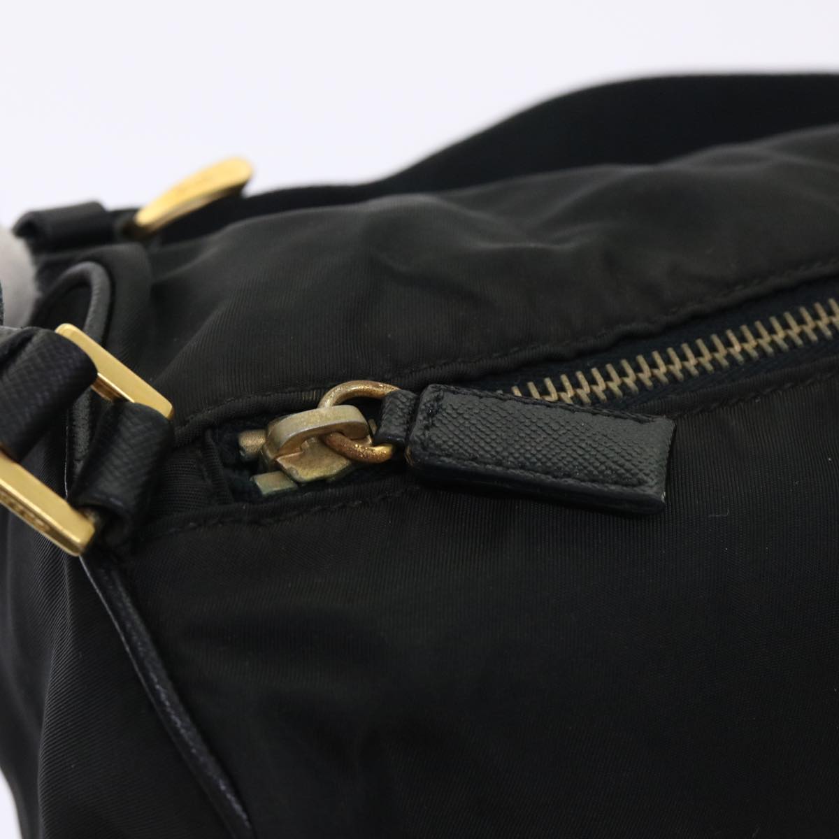 PRADA Shoulder Bag Nylon Black Auth ar10096