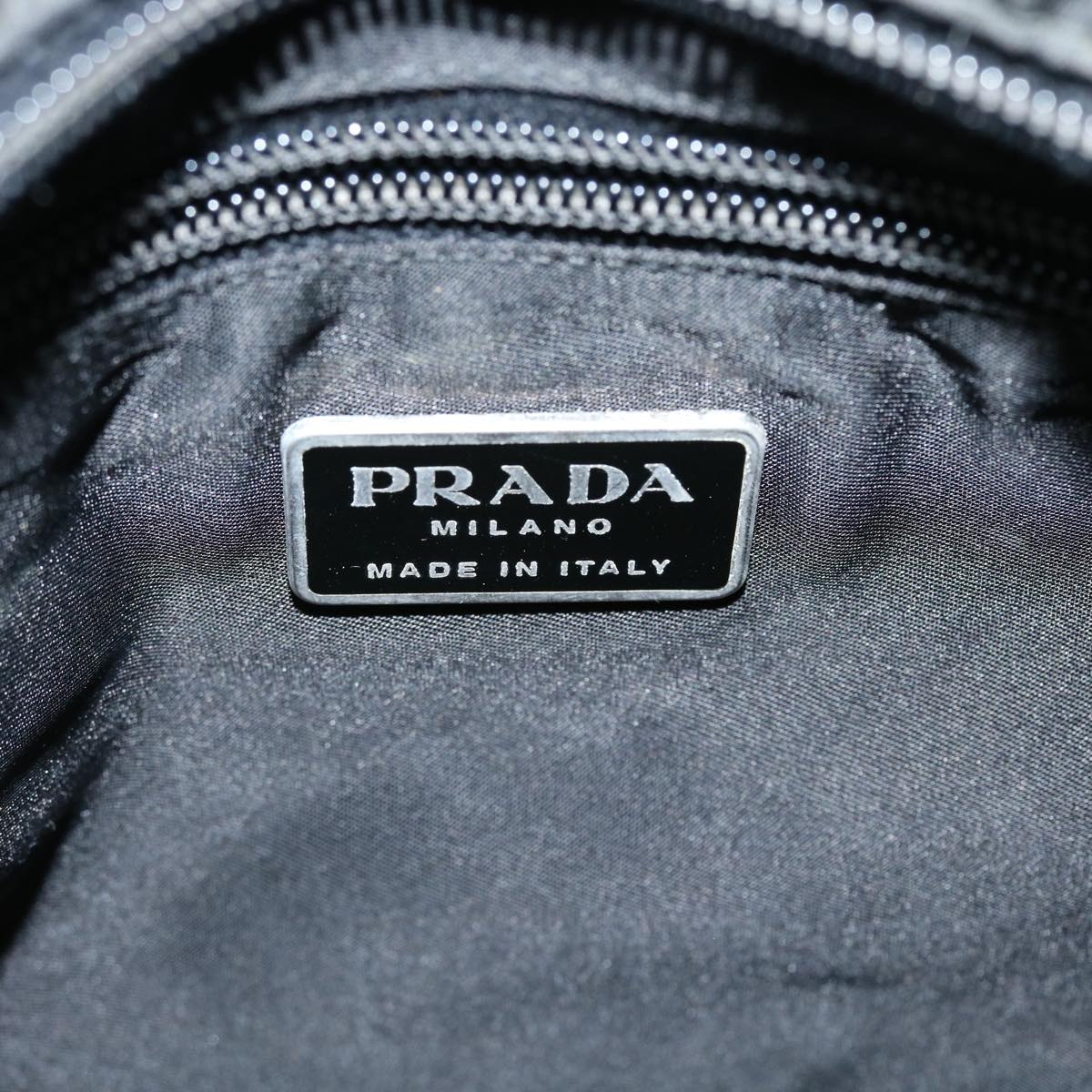 PRADA Shoulder Bag Nylon Black Auth ar10193