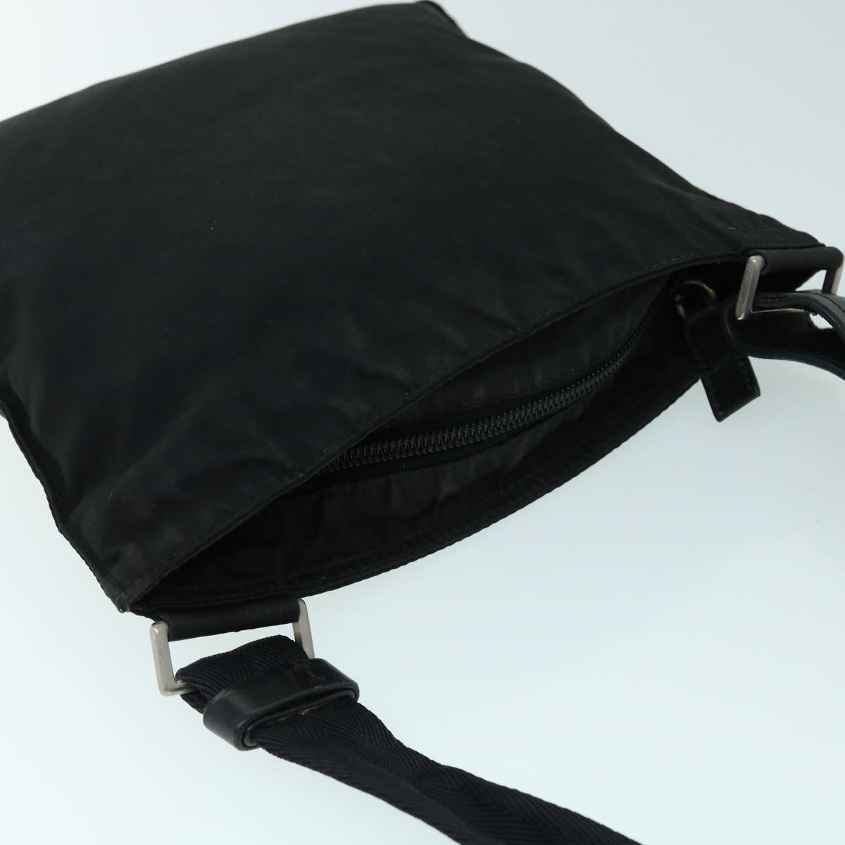 PRADA Shoulder Bag Nylon Black Auth ar10193