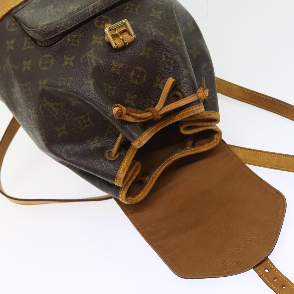 LOUIS VUITTON Monogram Montsouris MM Backpack M51136 LV Auth ar10275