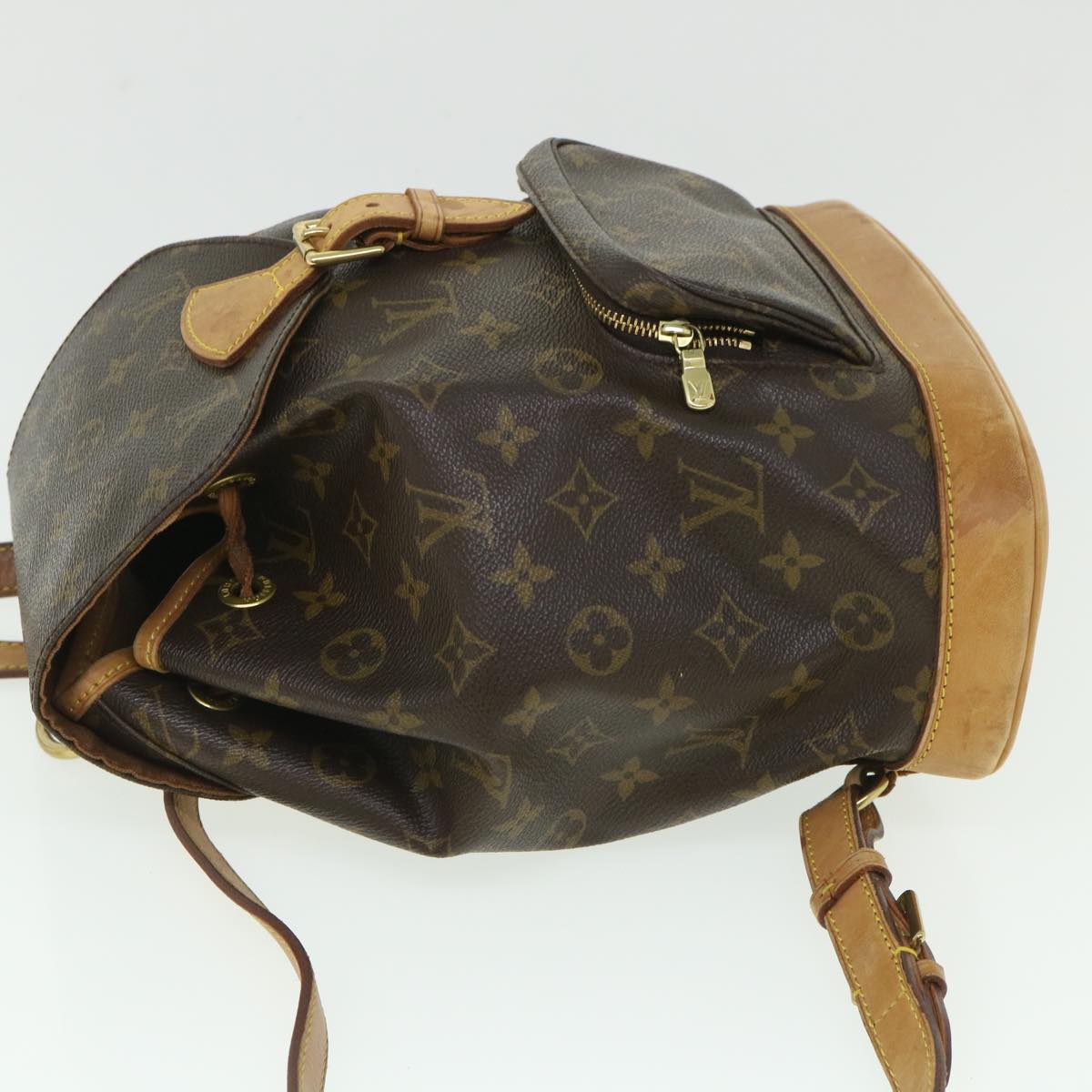 LOUIS VUITTON Monogram Montsouris MM Backpack M51136 LV Auth ar10374B