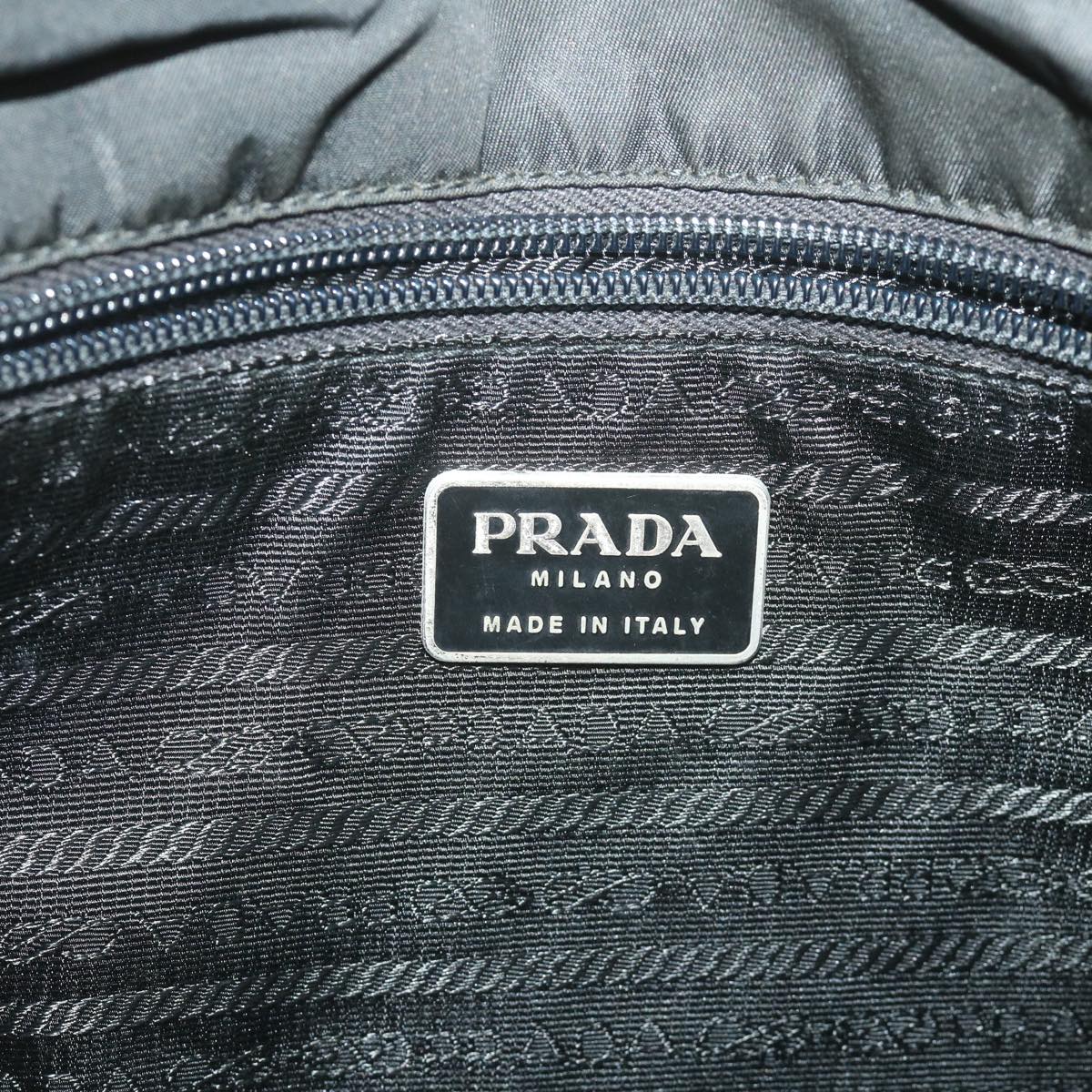 PRADA Shoulder Bag Nylon Black Auth ar10484