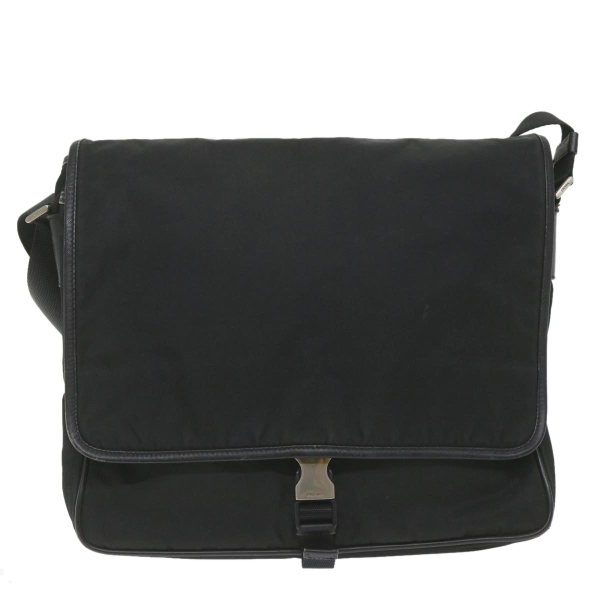 PRADA Shoulder Bag Nylon Black Auth ar10484