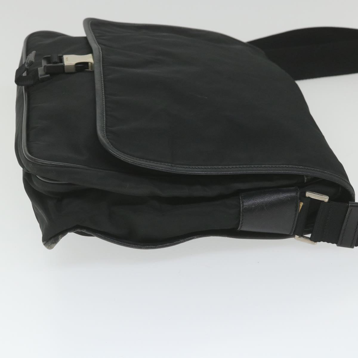 PRADA Shoulder Bag Nylon Black Auth ar10484