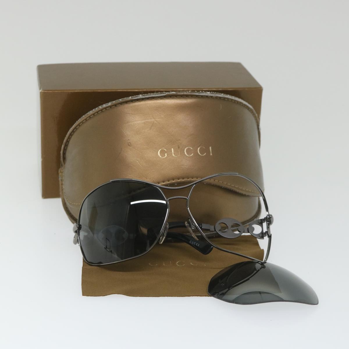 GUCCI Sunglasses Black GG2784 Auth ar10496