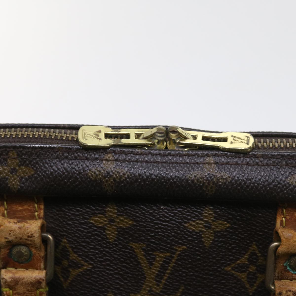 LOUIS VUITTON Monogram Hand Bag Boston Bag 2Set LV Auth ar10499