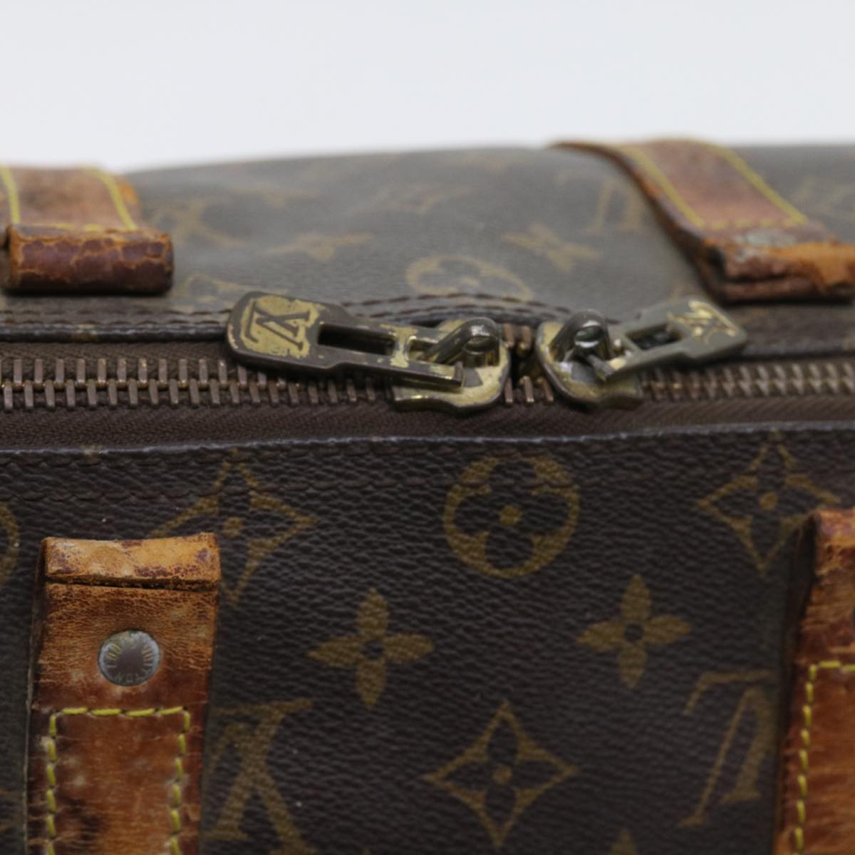 LOUIS VUITTON Monogram Hand Bag Boston Bag 2Set LV Auth ar10499