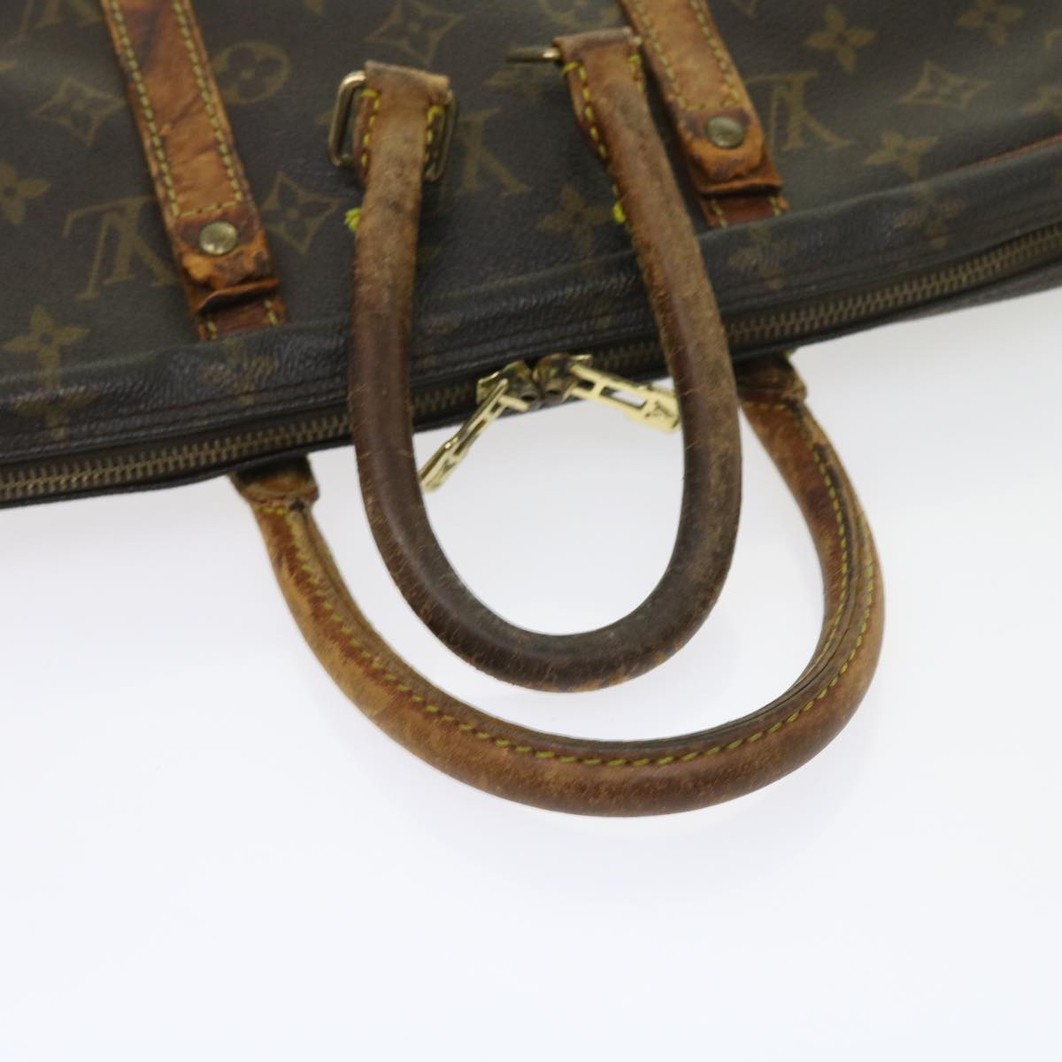 LOUIS VUITTON Monogram Hand Bag Boston Bag 2Set LV Auth ar10499