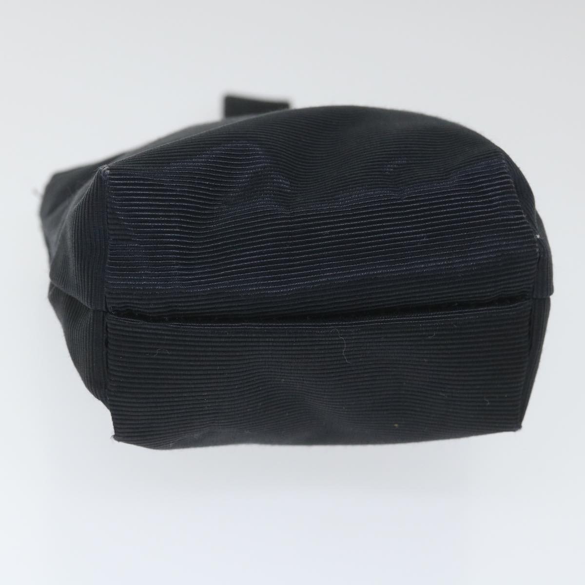 CELINE Circle Pouch Nylon Black Auth ar10550B