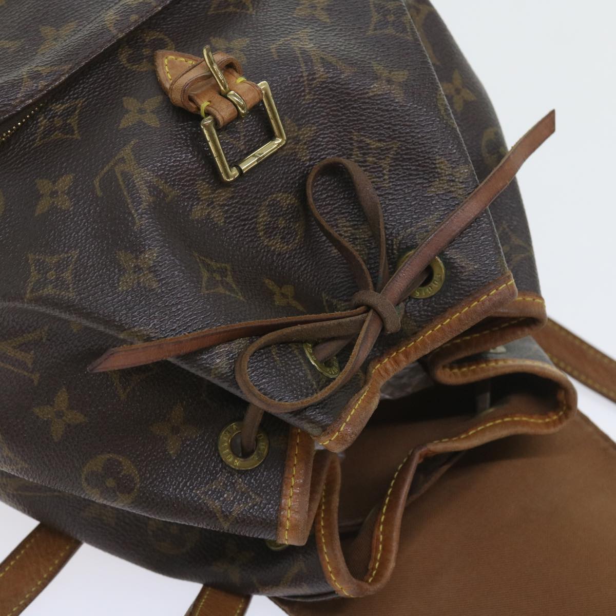 LOUIS VUITTON Monogram Montsouris MM Backpack M51136 LV Auth ar10564B