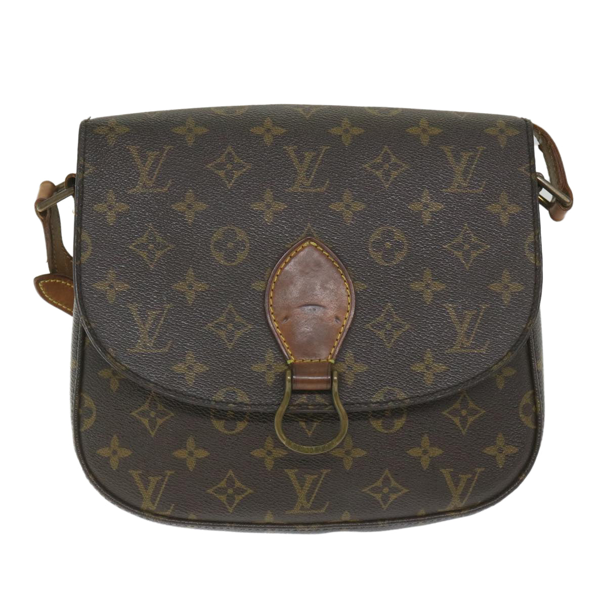 LOUIS VUITTON Monogram Saint Cloud GM Shoulder Bag M51242 LV Auth ar10568B