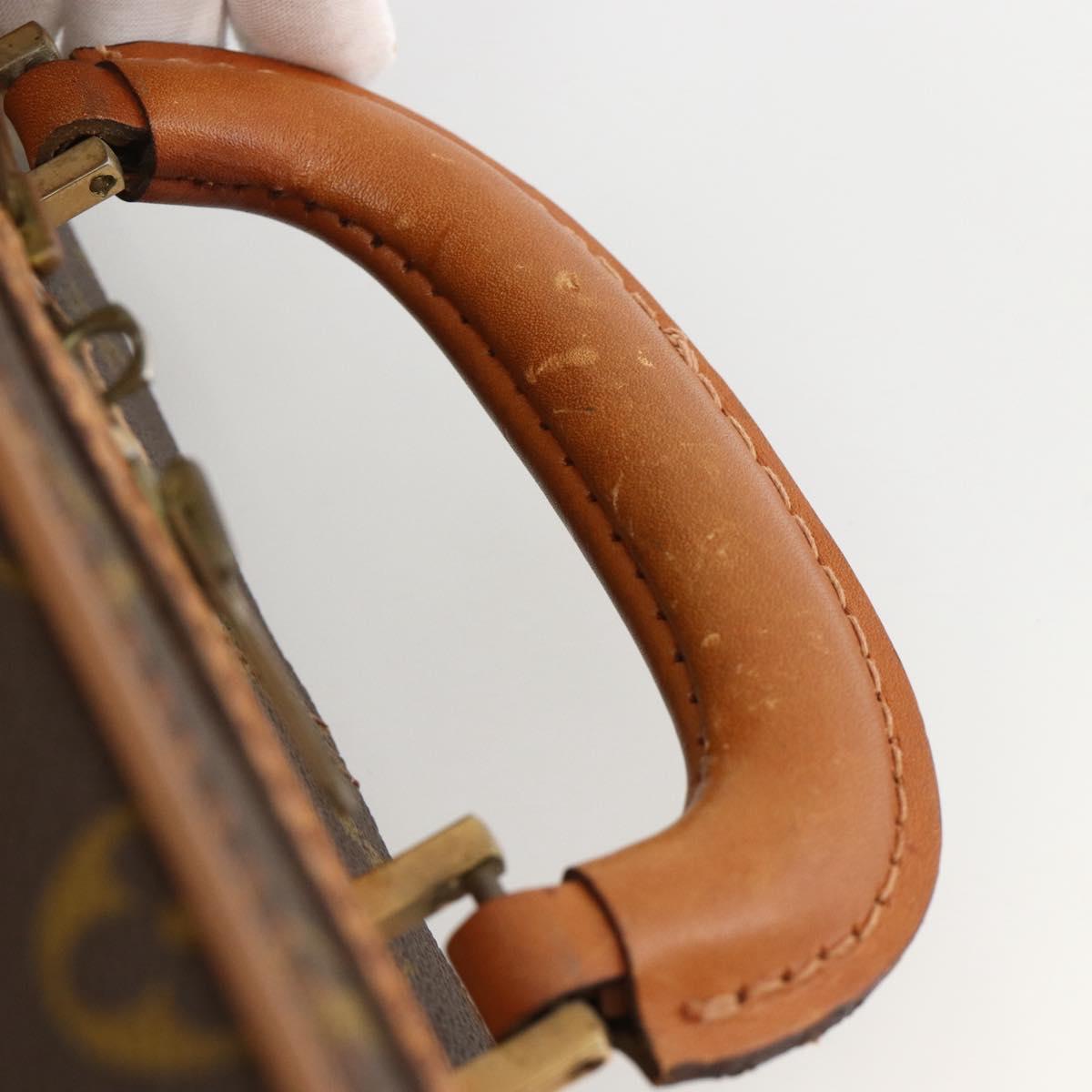 LOUIS VUITTON Monogram Tennis Case Valiz Boston Bag No.90 LV Auth ar10578B