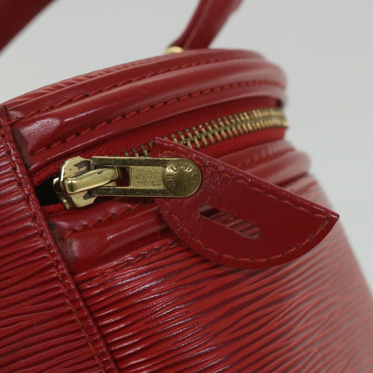 LOUIS VUITTON Epi Cannes Hand Bag Red M48037 LV Auth ar10583B