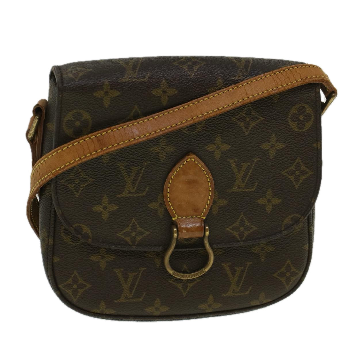 LOUIS VUITTON Monogram Saint Cloud MM Shoulder Bag M51243 LV Auth ar10585B