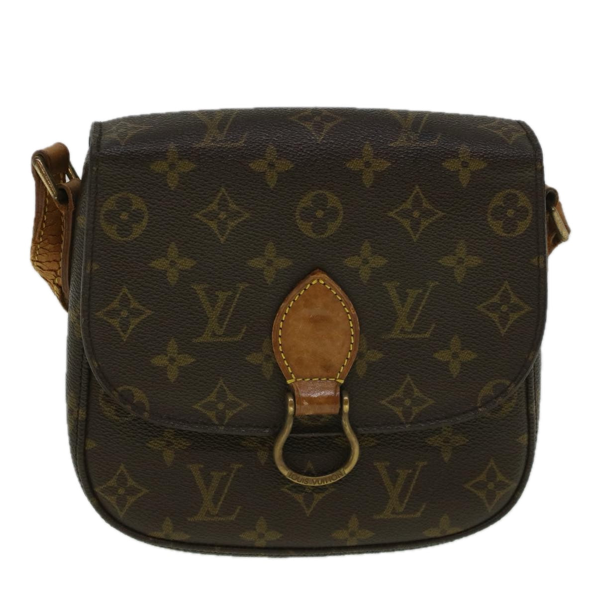 LOUIS VUITTON Monogram Saint Cloud MM Shoulder Bag M51243 LV Auth ar10585B