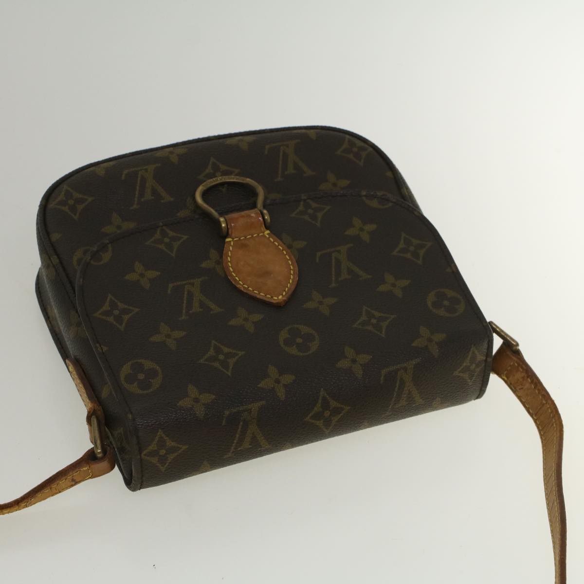 LOUIS VUITTON Monogram Saint Cloud MM Shoulder Bag M51243 LV Auth ar10585B